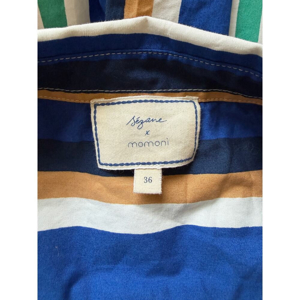 Sézane x Momoni Striped Shirt 36 French Girl Cotton - Picture 4 of 8